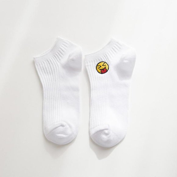 Emoji Embroidered Socks - Picture 1 of 1
